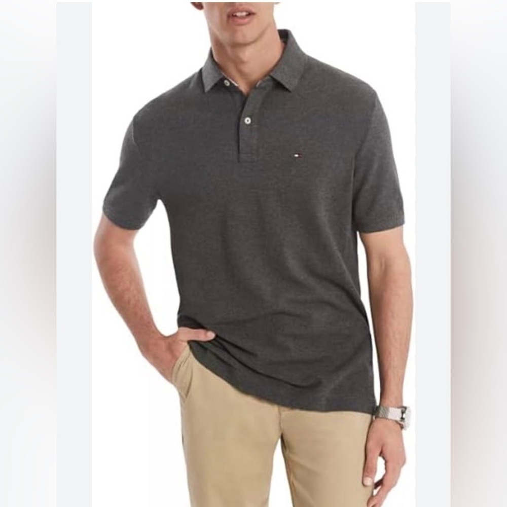 Tommy Hilfiger Men's Charcoal Polo Shirt